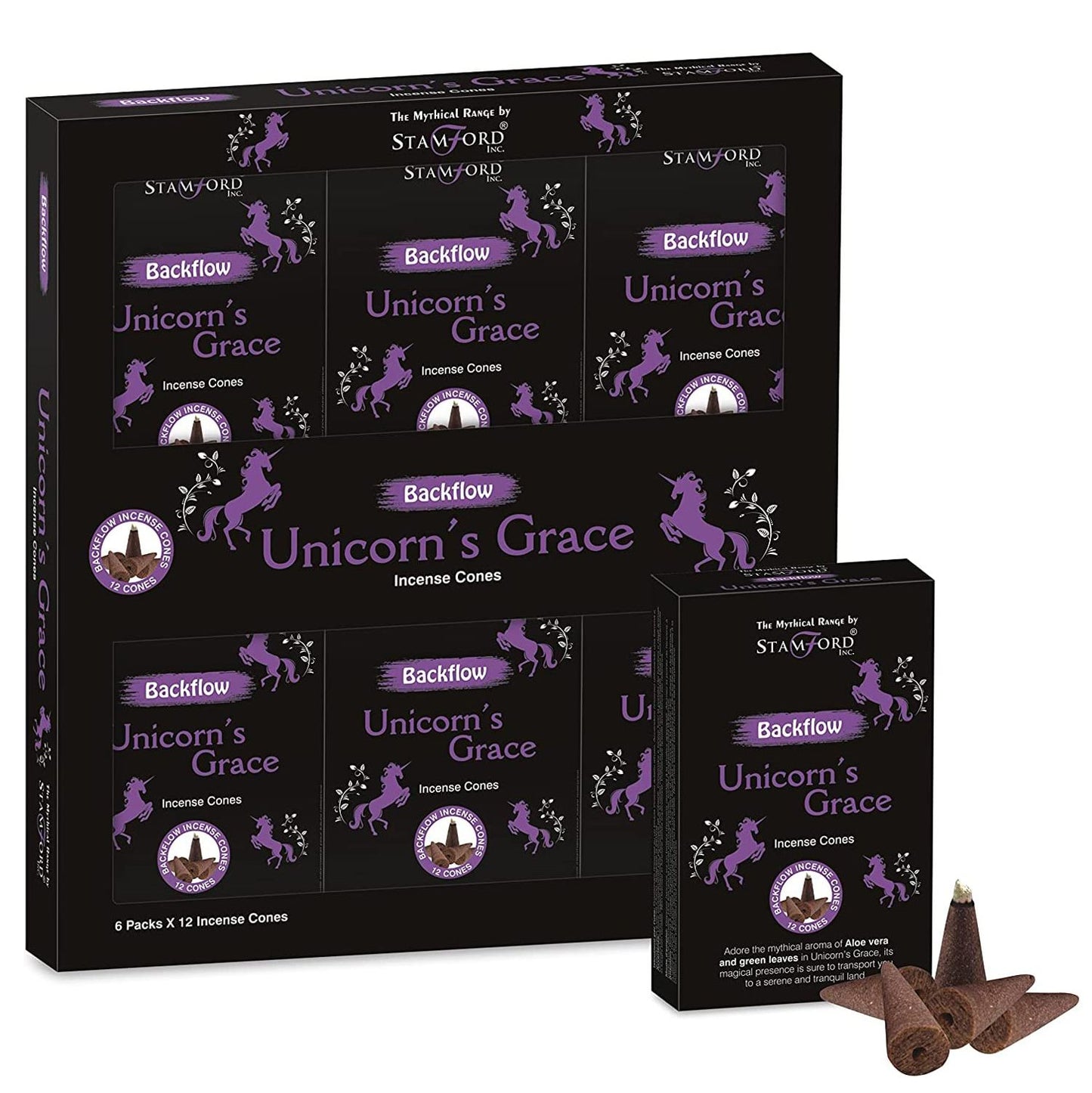 Mythical Backflow Cones - Unicorn Grace